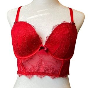 Victoria's Secret Red Lace Bra